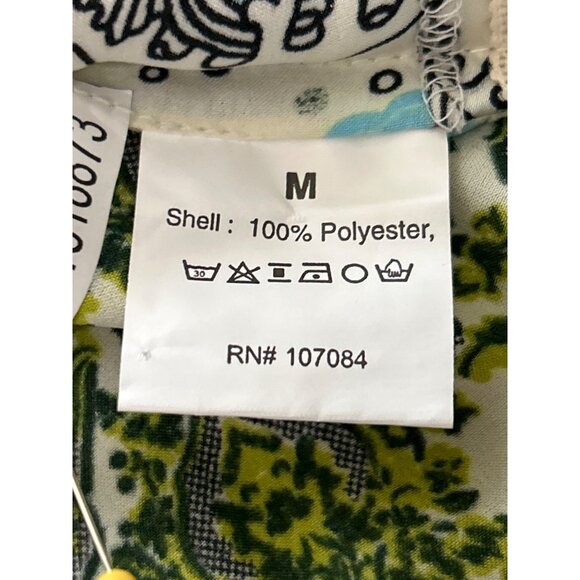 KAS Designs Women's Top Long Sleeve Scroll Paisley V Neck Size M - Picture 8 of 8